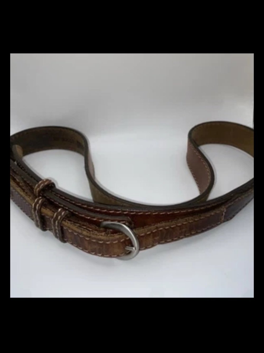Duluth Trading Co Men’s Brown 90013 Ranger Work Belt Size 34 Cowboy Southern